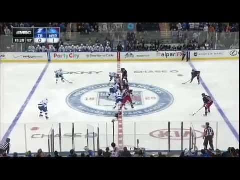 Carl Hagelin Scores 31 Seconds into the Game 2/10/13 [Against Lightning]