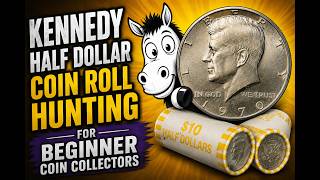 Kennedy Half Dollar Coin Roll Hunting For Beginner Coin Collectors, Opening Bank Coin Rolls