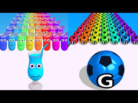 Juice Run VS A-Z Run  - MAX LEVEL Gameplay Walkthrough (Android,iOS) NEW UPDATE Ep 1