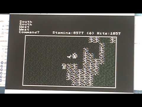 commodore64 wrath of dennethenor gameplay copyright 1986 sierra