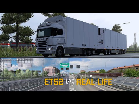 ETS2 1.36 - Scania R490 Tandem - Driving in Sweden - ETS2 vs Real Life - DC13 Sound - ProMods v2.43