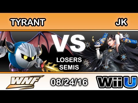 WNF 3.4 - NME | Tyrant (Meta Knight) Vs. JK (Bayonetta) Losers Semis - Smash Wii U