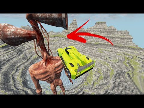 Siren Head Crash with a Car - Beam NG Drive