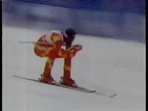 Pirmin Zurbriggen conquista l'oro Calgary 1988