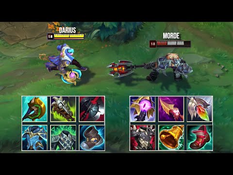 MATHEMATICALLY CORRECT MORDE vs DARIUS FULL BUILD FIGHTS & Best Pentakills!