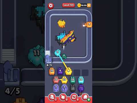 Pixel Flow Level 723 Walkthrough