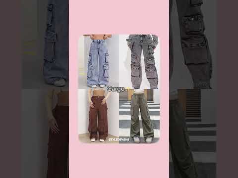 👖 Pants Styles Every Girl Should Know ✨ Jeans & Cargo Trend Guide!