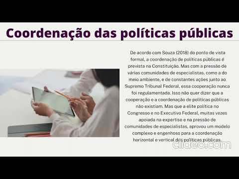 Coordenação de Politicas Publicas no Brasil  após a redemocratização; Celina Souza. Seminario UNILA