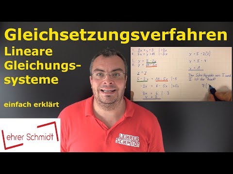 Equating methods - Solving systems of linear equations | Lehrerschmidt