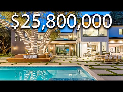 , title : 'Inside A $25,000,000 Glass OASIS MANSION With Basketball Court!'