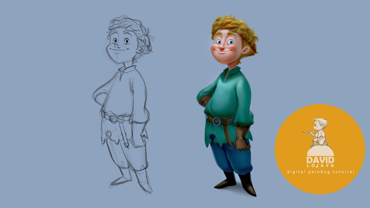 Digital Painting Tutorial - Cartoon Render