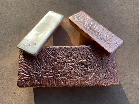 Huge 12.2lb Copper Bar - 1 Kilo Silver Shot Melt  - Melting Silver & Copper @ Home -TheGrowingStack
