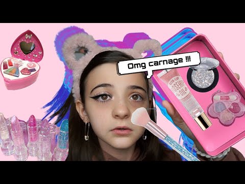 JE ME MAQUILLE AVEC DU MAQUILLAGE POUR ENFANTS ACTION ( top ou flop ) 🤣