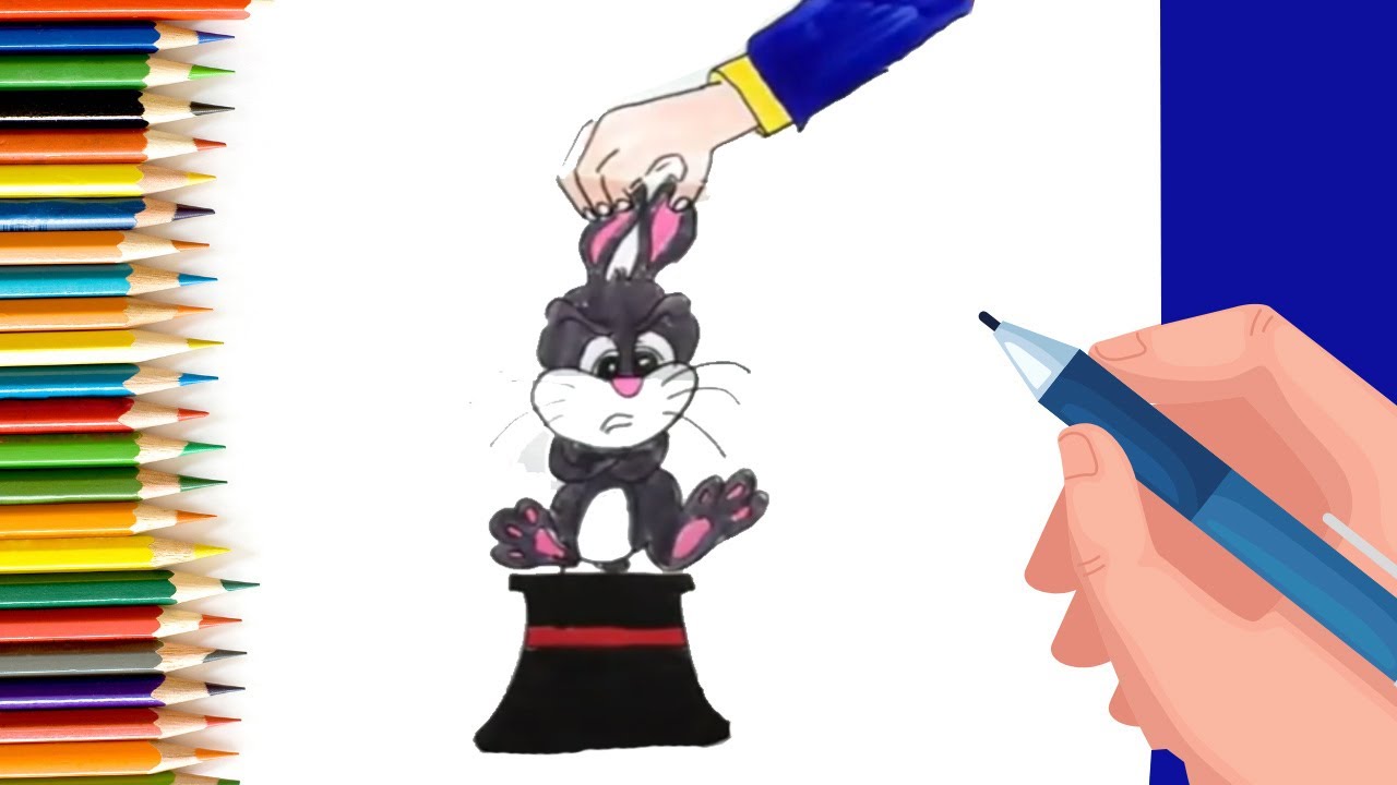 How to Draw Hat with bunny folding suprise