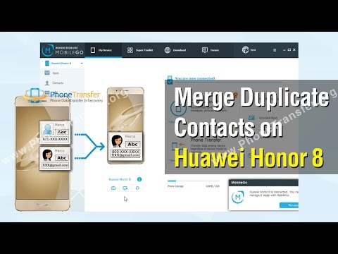 How to Merge Duplicate Contacts on Huawei Honor 8