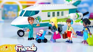 YouTube thumbnail: It's vacation o'clock! Heartlake City Airport and Airplane ✈️ LEGO Friends build & review part 1
