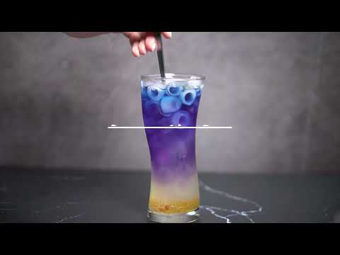 Butterfly Pea Honey Citron Mocktail | Drink Recipes For Parties | Drink Recipes At Home