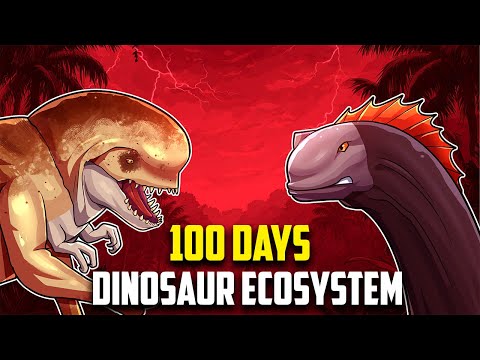 I Simulated A Deadly Dinosaur Ecosystem For 100 Days....