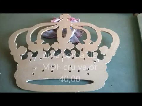 PINTAR COROA EM MDF CRÚ