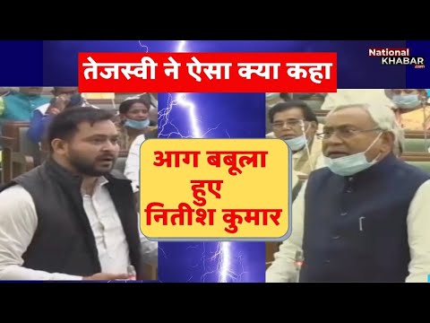 Bihar Vidhan Sabha के अंदर Tejashwi Yadav पर गुस्से से चीख पड़े नीतीश कुमार Nitish Kumar
