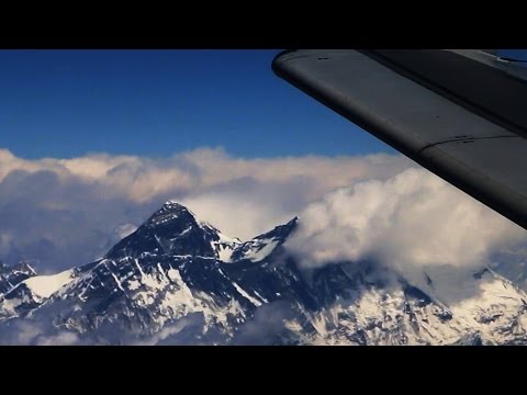 Mount Everest Fly By (from passenger jet)
