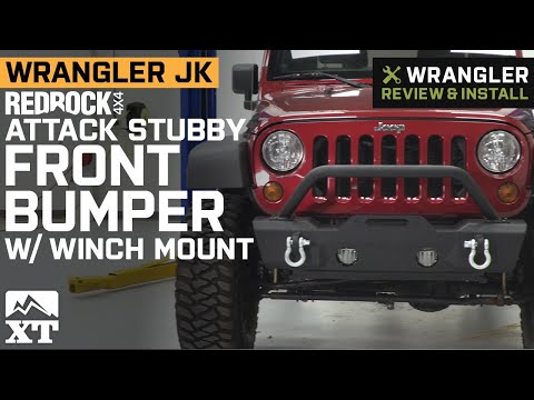 Jeep Wrangler JK RedRock 4x4 Attack Stubby Front Bumper w/ Winch Mount Review & Install