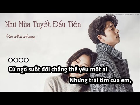 [KARAOKE TONE NỮ THẤP] Như Mùa Tuyết Đầu Tiên (I Will Go To You Like The First Snow) | Văn Mai Hương