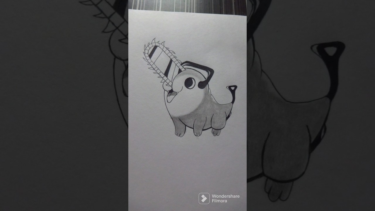 How To Draw Pochita The Chainsaw Devil from Chainsaw Man #shorts