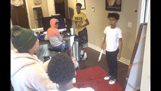 BURNED THE BAD KID TRAY'S DESIGNER BELT PRANK! *Crazy!!