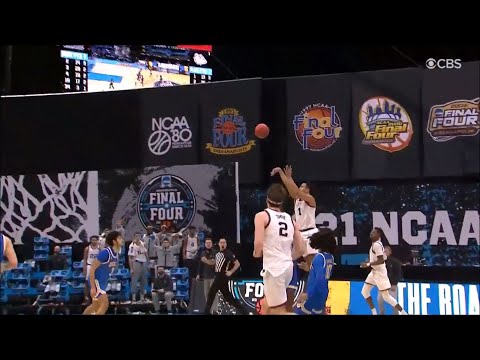 Gonzaga's Jalen Suggs' game winning, buzzer beating shot in overtime v. UCLA. March Madness!