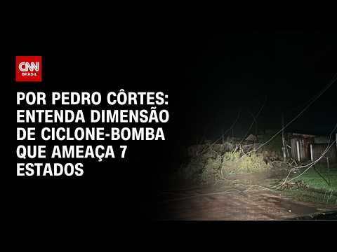 Entenda dimensão de ciclone-bomba que ameaça sete estados brasileiros | CNN NOVO DIA