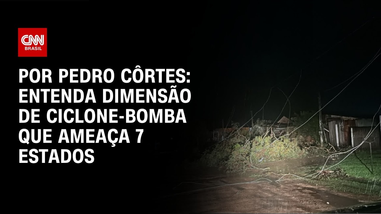 Entenda dimensão de ciclone-bomba que ameaça sete estados brasileiros | CNN NOVO DIA
