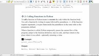 Defining and calling functions in python with practical examples and notes | Python full course