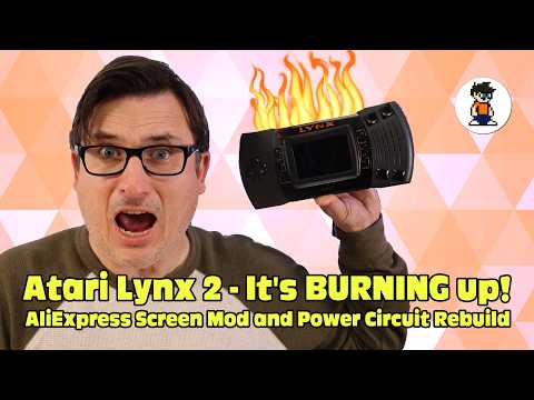 Atari Lynx 2 AliExpress Screen Mod / Cap Kit and Power Circuit Rebuild