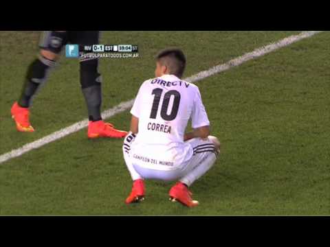 Correa pudo liquidarlo. River 0 - Estudiantes LP 1. Fecha 14. FPT.