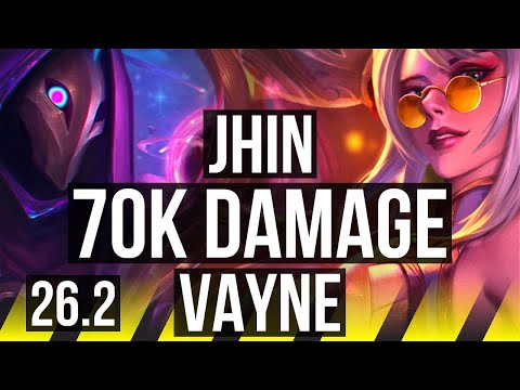 JHIN & Janna vs VAYNE & Sona (ADC) | 70K damage | EUW Master | 26.2