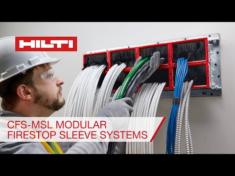 Hilti Modular Fire Sleeve Systems