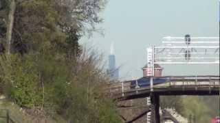 preview picture of video 'Sears tower in the distance, METRA W, Hinsdale, IL'