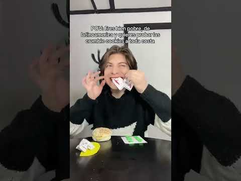 My first time eating crumble cookies #humor #comedy #crumblcookies #eat #cookies