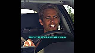 Download lagu That's the Brian O'conner School of Driving #shorts #fastandfurious #paulwalker #edit mp3