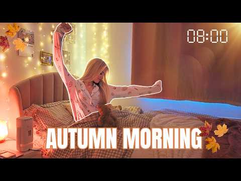 我超療癒的秋日早晨大學生日常！🍂☕️ 8點開始的慢活時光 (MY COSY AUTUMN MORNING ROUTINE FOR COLLEGE🍂☕️ 8AM slow morning)
