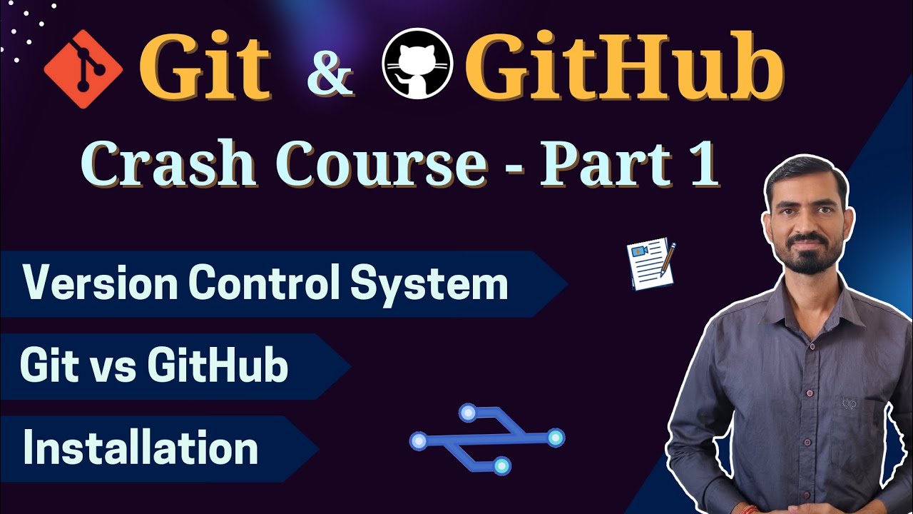 #1 Git and GitHub Tutorial for Beginners || Crash Course 🔥 (Part 1)