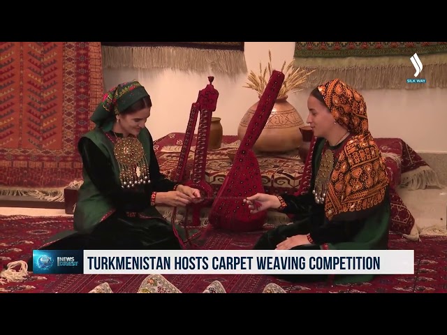 Түрікменстанда кілем тоқудан жарыс өтті