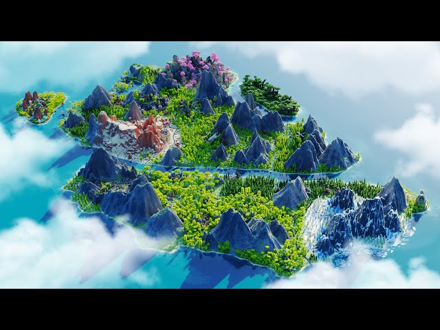 Mmorpg Map MMORPG | Ultimate World | 3500x2500 v1.20.4+ Minecraft Map