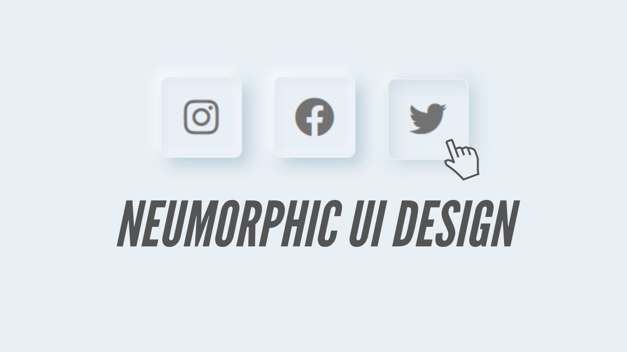 How To Create Neomorphism UI Design (Soft UI) Using CSS