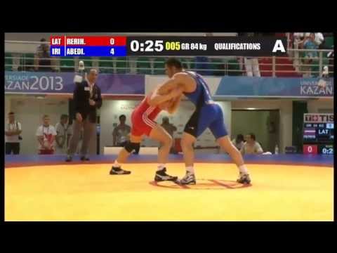 Davod Abedinzadeh (Iran) vs Janis Rerihs (Latvia) 84kg GR