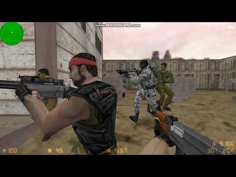 Counter Strike 1.6: de_westwood with bots GamePlay