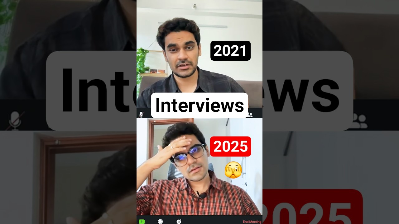 Data Engineering Interviews in 2021 vs 2025 🥲 #coding #sql #llm