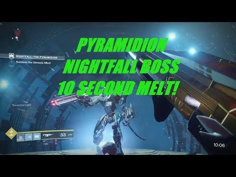 Destiny 2 - Pyramidion Nightfall boss (brakion, genesis mind) melted in 10 secs!