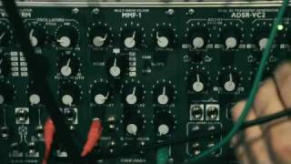 Video thumbnail for CWEJMAN Analog Modular Synthesizer VCO-2RM + MMF-1 + ADSR-VC2 by Pepe Mogt